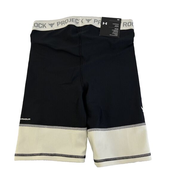 New Women’s Under Armour Project Rock Bike Shorts Workout Small NWT Compression - Picture 3 of 7